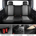 Custom Fit Leather Seat Covers for Dodge Ram 1500 2500 3500 HD Pick-up Truck Crew Quad Mega Cab-Front & Rear Seat Protector 02 Tree Style - Image 3