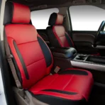 Custom Fit Leather Seat Covers for Chevy Chevrolet Silverado 1500 2500 3500HD Pick-up Truck-Front & Rear Seat Protector 01 - immagine 8