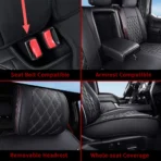 All Inclusive Custom Fit Leather Seat Cover 01 for Ford F-150 F-250 F-350 F-450 - Image 5