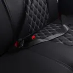 Custom Fit Leather Seat Covers for Dodge Ram 1500 2500 3500 HD Pick-up Truck Crew Quad Mega Cab-Front & Rear Seat Protector 03 Splicing Grid - Billede 9