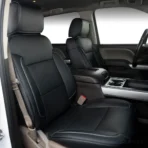 Custom Fit Leather Seat Covers for Chevy Chevrolet Silverado 1500 2500 3500HD Pick-up Truck-Front & Rear Seat Protector 01 - immagine 2