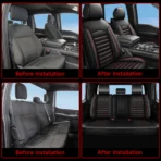 All Inclusive Custom Fit Leather Seat Cover 05 for Ford F-150 F-250 F-350 F-450 - Bild 6