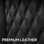 Custom Fit Leather Seat Covers for Dodge Ram 1500 2500 3500 HD Pick-up Truck Crew Quad Mega Cab-Front & Rear Seat Protector 03 Splicing Grid - Billede 5