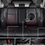 Custom Fit Toyota Rav4 Leather Seat Cover All Inclusive Seat Cover 15 - Image 3