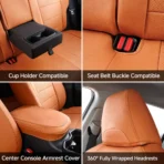 Custom Fit Toyota Rav4 Leather Seat Cover All Inclusive Seat Cover 02 - immagine 8