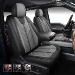 Custom Fit Leather Seat Covers for Dodge Ram 1500 2500 3500 HD Pick-up Truck Crew Quad Mega Cab-Front & Rear Seat Protector 02 Tree Style