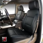 Custom Fit Leather Seat Covers for Chevy Chevrolet Silverado 1500 2500 3500HD Pick-up Truck-Front & Rear Seat Protector 01