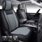 Custom Fit Seat Covers for Dodge Ram 1500 2500 3500 HD Pick-up Truck Crew Quad Mega Cab-Front & Rear Seat Protector 04 Sports Diamond Grid
