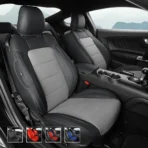 Custom Fit Leather Seat Covers for Ford Mustang Coupe Hardtop-Front & Rear Seat Protector