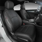 Custom Fit Premium Leather Car Seat Covers for Honda Civic-Front & Rear Seat Protector 01
