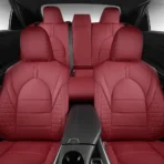 Custom Fit Premium Leather Car Seat Covers for Toyota Camry-Front & Rear Seat Protector Diamond Stitching 02 - Image 3