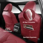 Custom Fit Premium Leather Car Seat Covers for Toyota Camry-Front & Rear Seat Protector Diamond Stitching 02 - Image 2