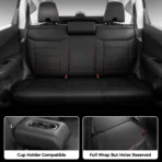 Custom Fit Premium Leather Car Seat Covers for Honda CR-V CRV-Front & Rear Seat Protector Sports Horizontal Stripes 03 - Imagen 15