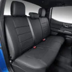 Custom Fit Premium Leather Car Seat Covers for Toyota Tacoma-Front & Rear Seat Protector 02 Horizontal Stripes - Image 4