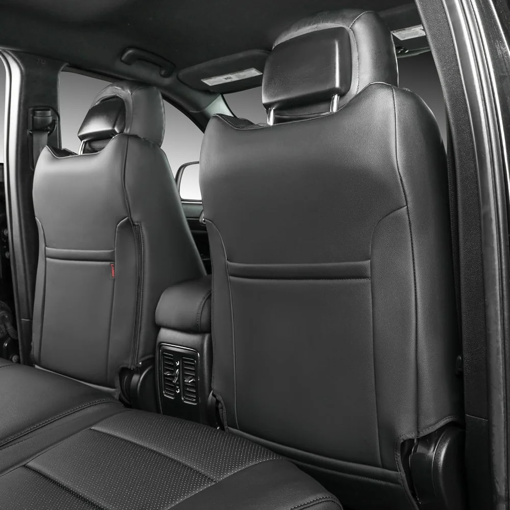 10 Custom Fit Premium Leather Car Seat Covers for Jeep Grand Cherokee-Front & Rear Seat Protector 02 - Image 2