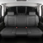 Custom Fit Leather Seat Covers for Chevy Chevrolet Silverado 1500 2500 3500HD Pick-up Truck-Front & Rear Seat Protector Diamond Stitching 04 - Afbeelding 3