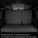 Custom Fit Premium Leather Car Seat Covers for Toyota Highlander Grand Highlander 2nd Row Captain Chairs 2nd Row 40/60 Split-Front & Rear Seat Protector Diamond Pattern 02 - Bild 3