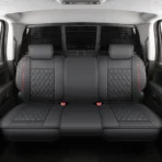 Custom Fit Leather Seat Covers for Chevy Chevrolet Silverado 1500 2500 3500HD Pick-up Truck-Front & Rear Seat Protector Diamond Stitching 04 - Afbeelding 15