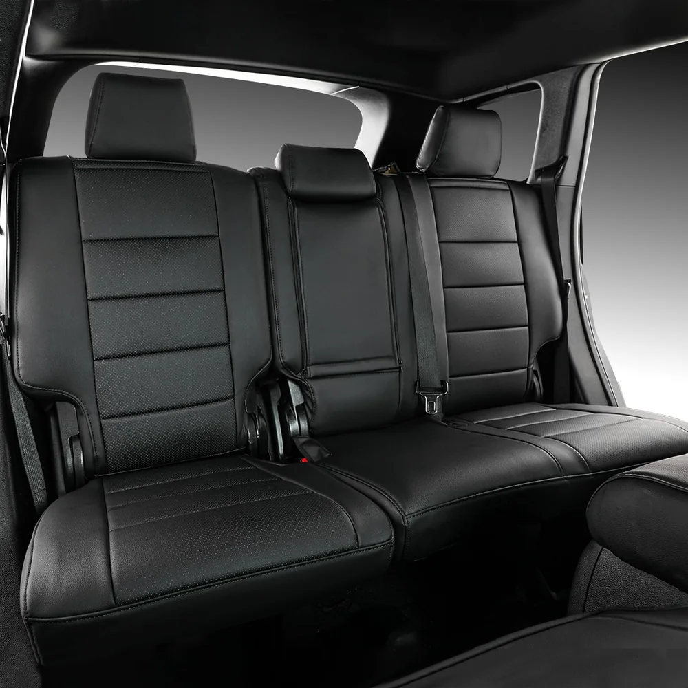 6 Custom Fit Premium Leather Car Seat Covers for Jeep Grand Cherokee-Front & Rear Seat Protector 02 - Image 4