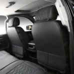 Custom Fit Leather Seat Covers for Chevy Chevrolet Silverado 1500 2500 3500HD Pick-up Truck-Front & Rear Seat Protector Diamond Stitching 04 - Afbeelding 2