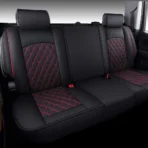 Custom Fit Leather Seat Covers for Chevy Chevrolet Silverado 1500 2500 3500HD Pick-up Truck-Front & Rear Seat Protector Diamond Pattern 03 - Afbeelding 11