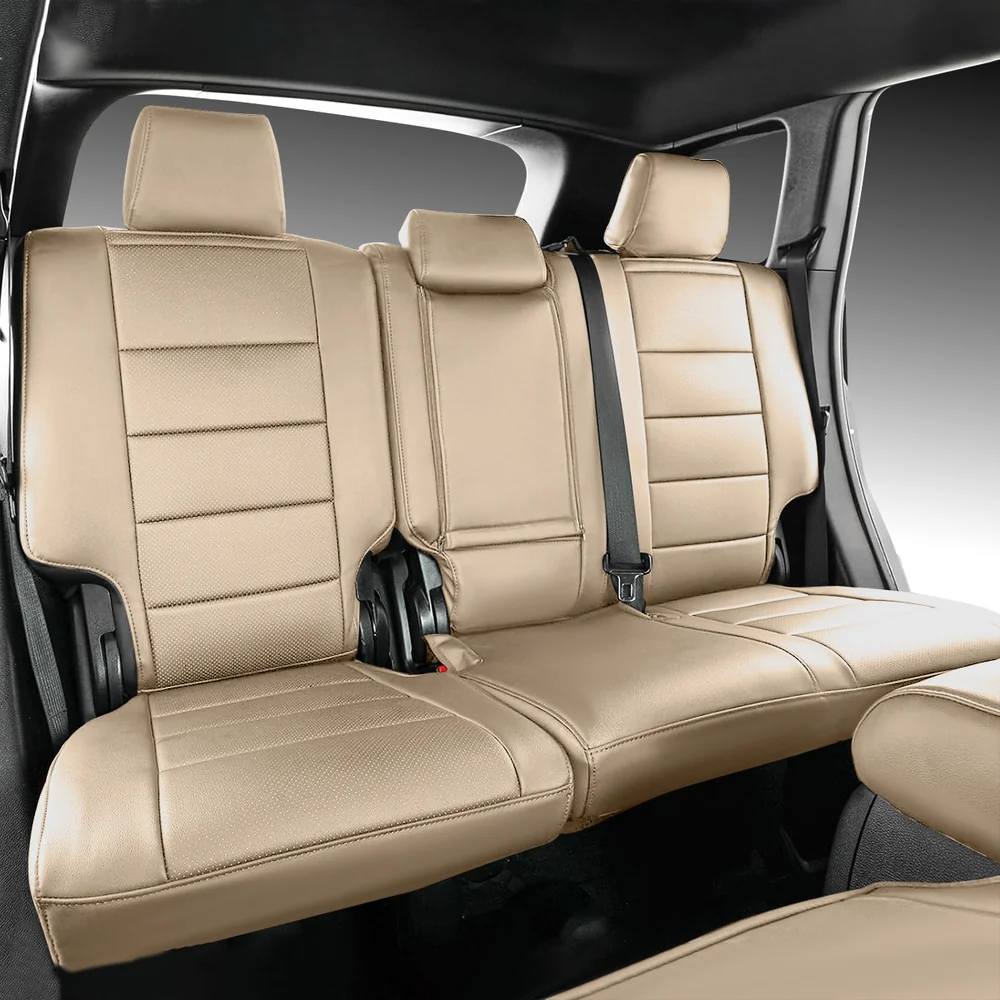 7 Custom Fit Premium Leather Car Seat Covers for Jeep Grand Cherokee-Front & Rear Seat Protector 02 - Image 9