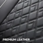 Custom Fit Leather Seat Covers for Chevy Chevrolet Silverado 1500 2500 3500HD Pick-up Truck-Front & Rear Seat Protector Diamond Stitching 04 - Afbeelding 4