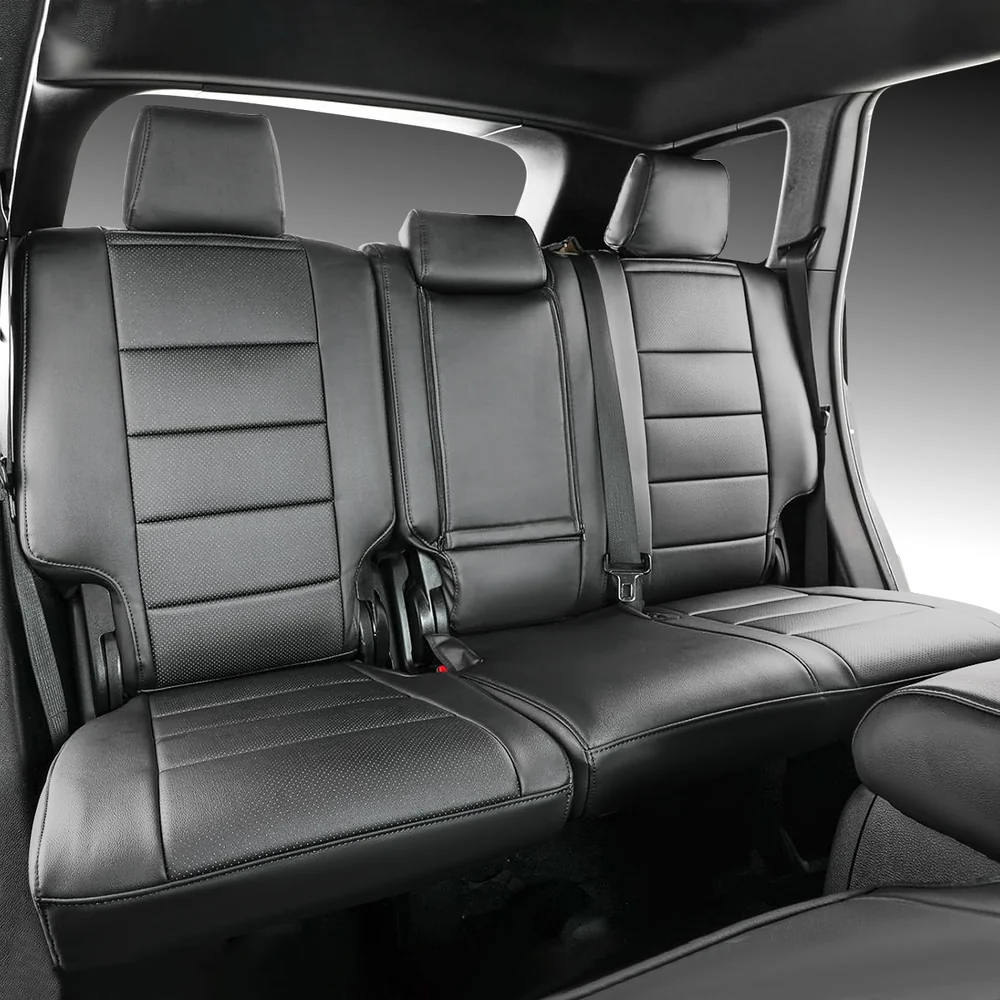 8 Custom Fit Premium Leather Car Seat Covers for Jeep Grand Cherokee-Front & Rear Seat Protector 02 - Image 8