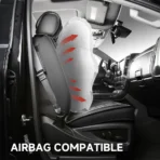 Custom Fit Leather Seat Covers for Chevy Chevrolet Silverado 1500 2500 3500HD Pick-up Truck-Front & Rear Seat Protector Diamond Stitching 04 - Afbeelding 8