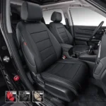 Custom Fit Premium Leather Car Seat Covers for Honda HRV-Front & Rear Seat Protector Horizontal Stripes 02