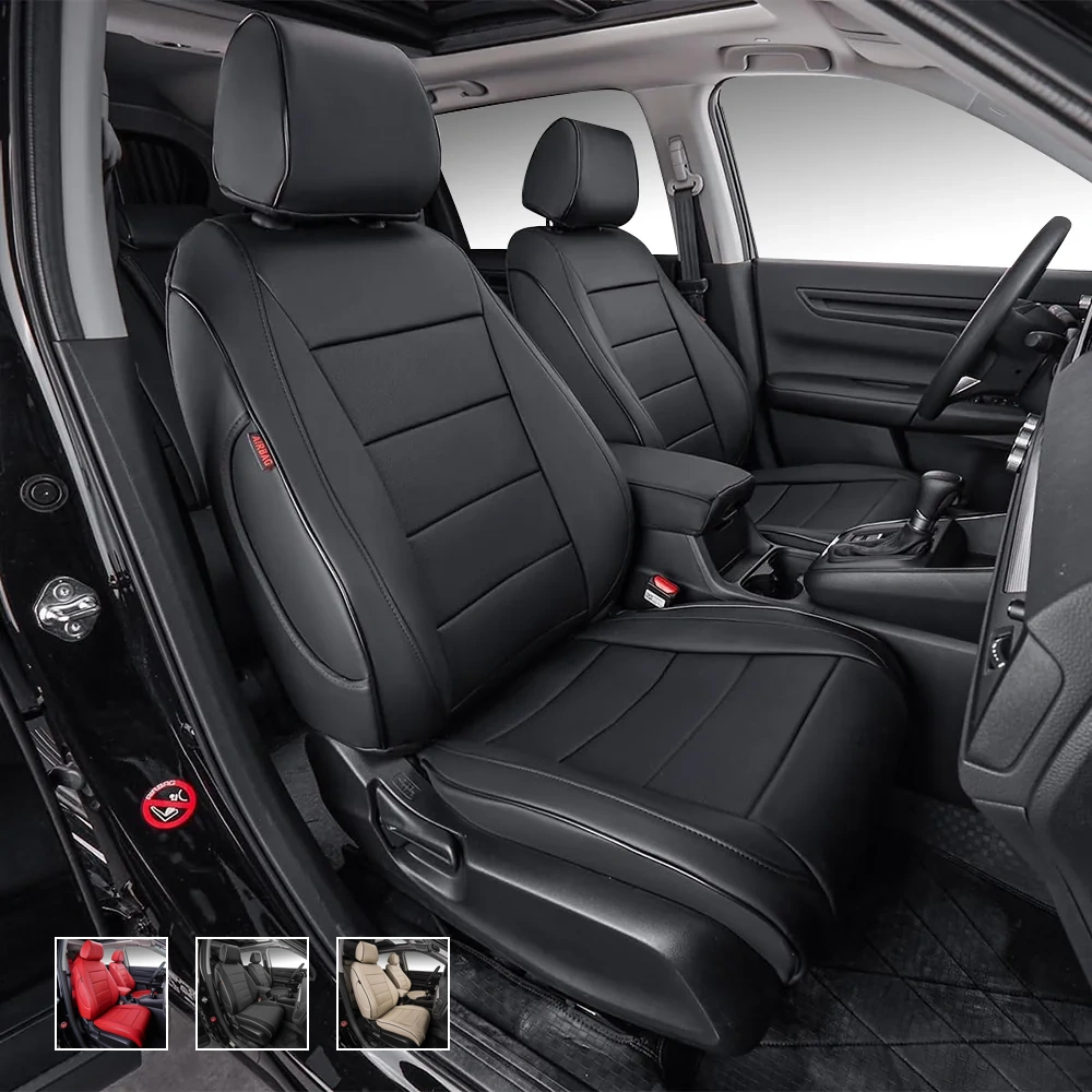nuevo_01 Custom Fit Premium Leather Car Seat Covers for Honda HRV-Front & Rear Seat Protector Horizontal Stripes 02 - Imagen 1