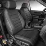 Custom Fit Premium Leather Car Seat Covers for Honda CR-V CRV-Front & Rear Seat Protector Horizontal Stripes 01