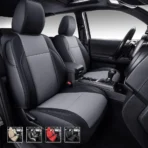 Custom Fit Premium Leather Car Seat Covers for Toyota Tacoma-Front & Rear Seat Protector 01