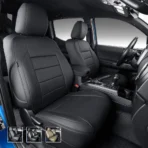 Custom Fit Premium Leather Car Seat Covers for Toyota Tacoma-Front & Rear Seat Protector 02 Horizontal Stripes