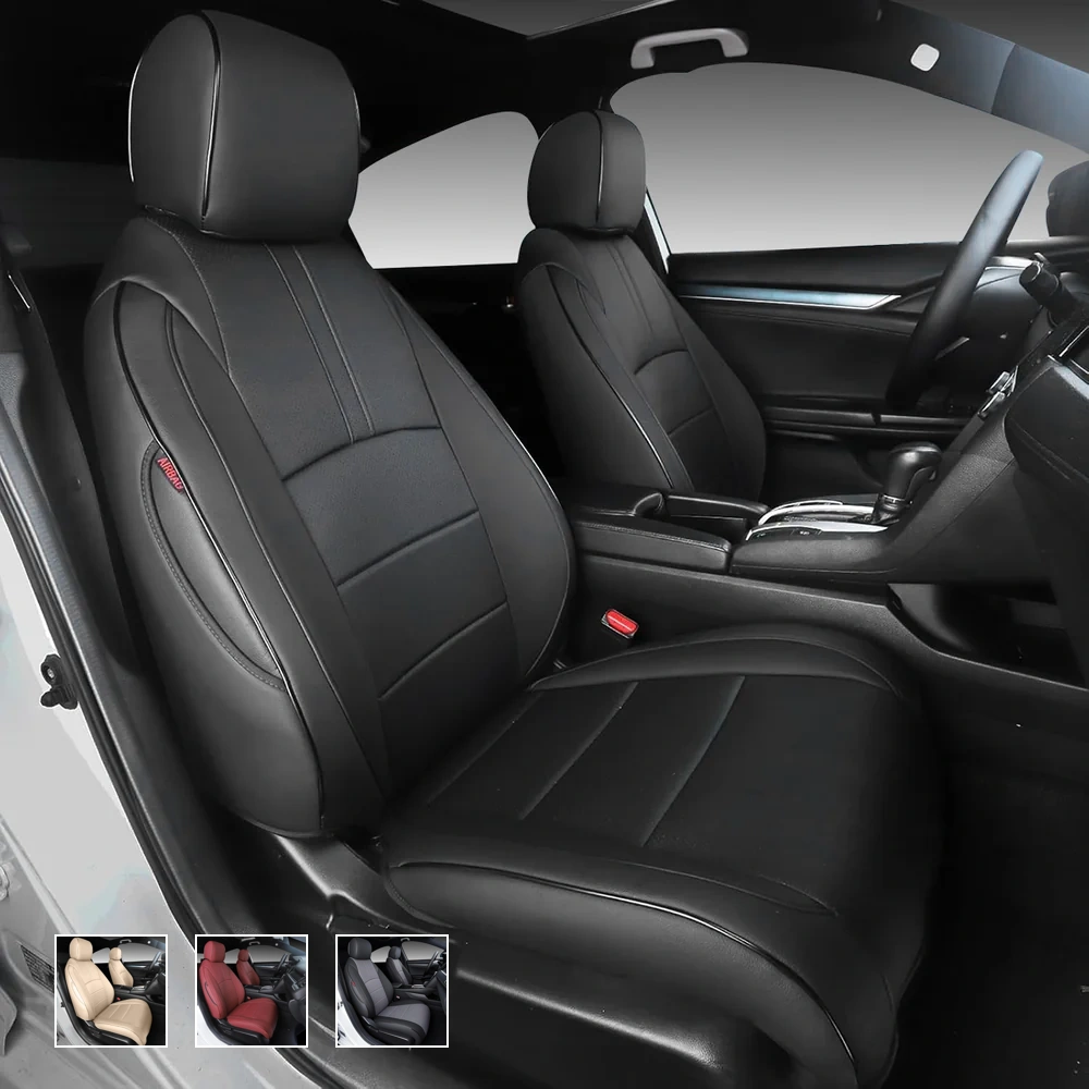 nowy_01 Custom Fit Premium Leather Car Seat Covers for Honda Civic-Front & Rear Seat Protector 01 - obrazek 1