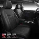 Custom Fit Premium Leather Car Seat Covers for Honda Civic-Front & Rear Seat Protector Diamond Stitching 02