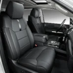 Custom Fit Premium Leather Car Seat Covers for Toyota Tundra-Front & Rear Seat Protector Carbon Fiber Splicing 04