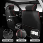 Custom Fit Premium Leather Car Seat Covers for Honda Accord-Front & Rear Seat Protector 02 - Image 2