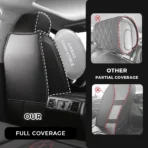 Custom Fit Premium Leather Car Seat Covers for Toyota Tundra-Front & Rear Seat Protector Diamond Pattern 03 - Image 3