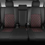 Custom Fit Premium Leather Car Seat Covers for Toyota 4Runner-Front & Rear Seat Protector Horizontal Stripes Diamond Pattern 03 - Afbeelding 3