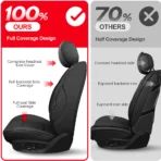 Custom Fit Seat Covers for Chevrolet Chevy Equinox-Front & Rear Seat Protector 02 - Image 4