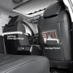 Custom Fit Premium Leather Car Seat Covers for Toyota Tundra-Front & Rear Seat Protector Carbon Fiber Splicing 04 - obrazek 2