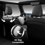 Custom Fit Premium Leather Car Seat Covers for Ford Bronco-Front & Rear Seat Protector 01 - Billede 2