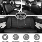 Custom Fit Premium Leather Car Seat Covers for Nissan Altima-Front & Rear Seat Protector 01 - Imagen 3