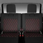 Custom Fit Premium Leather Car Seat Covers for Toyota 4Runner-Front & Rear Seat Protector Horizontal Stripes Diamond Pattern 03 - Afbeelding 4