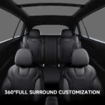 Custom Fit Premium Leather Car Seat Covers for Hyundai Elantra-Front & Rear Seat Protector 01 - Bild 2