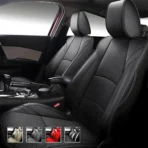 Custom Fit Premium Leather Car Seat Covers for Mazda3-Front & Rear Seat Protector 01