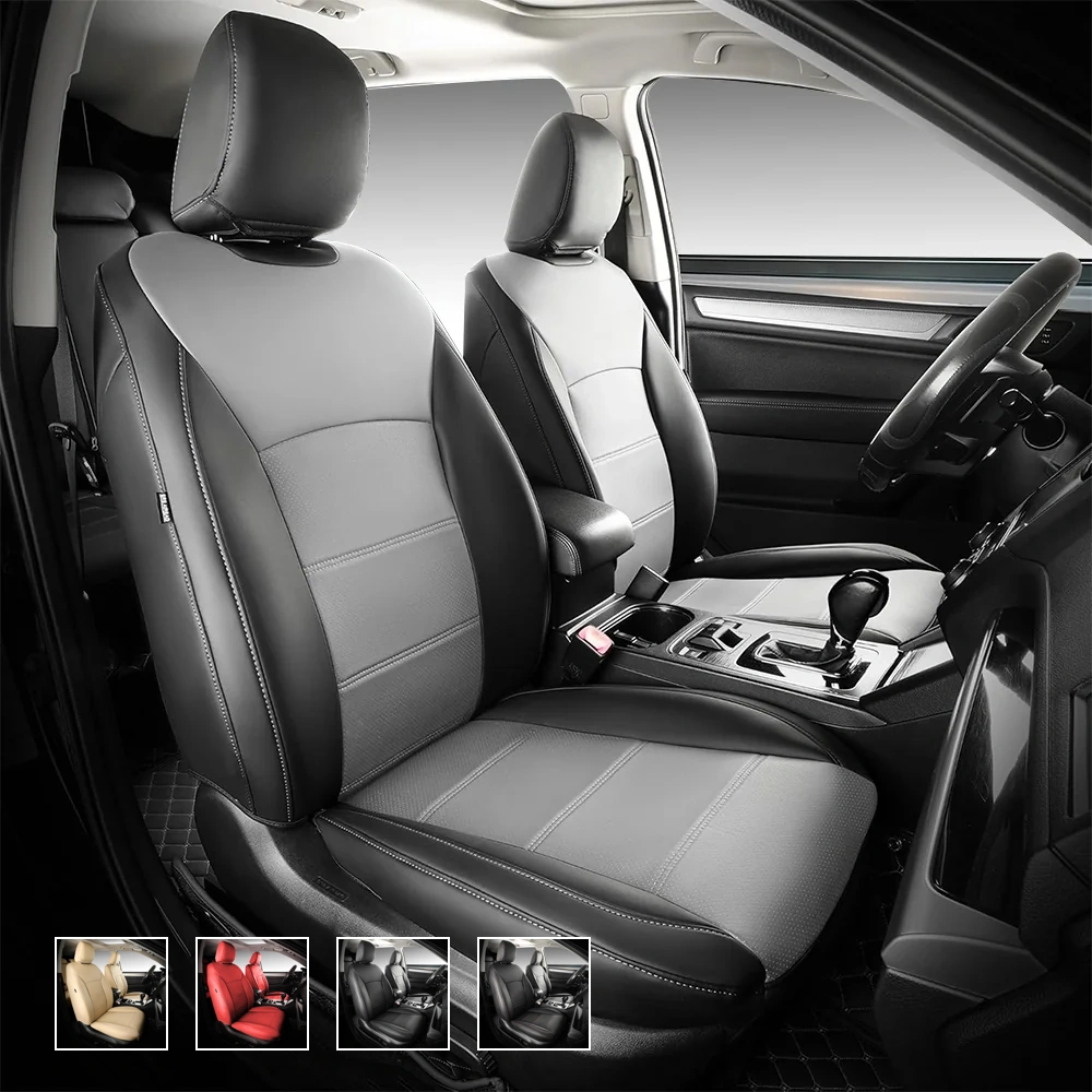 new_01 Custom Fit Premium Leather Car Seat Covers for Subaru Outback-Front & Rear Seat Protector 02 - Kuva 1