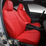 Custom Fit Premium Leather Car Seat Covers for Honda Accord-Front & Rear Seat Protector Diamond Pattern 03