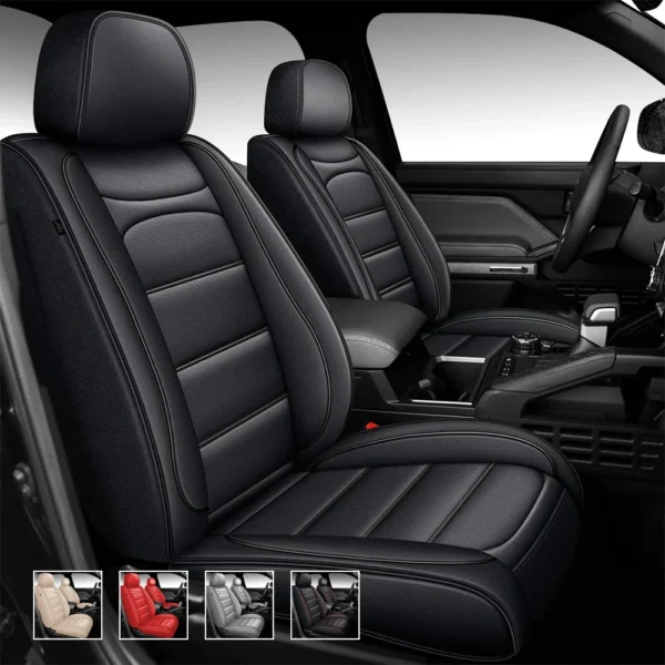 Custom Fit Seat Covers for Ford Ranger Pick-up Truck-Front & Rear Seat Protector Horizontal Stripes 01